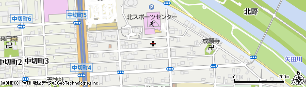 愛知県名古屋市北区成願寺周辺の地図