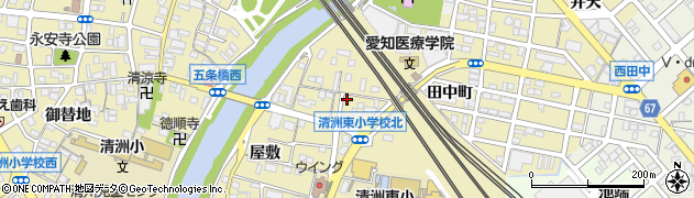 愛知県清須市清洲（町東）周辺の地図