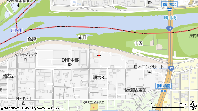 〒463-0078 愛知県名古屋市守山区瀬古（大字）の地図