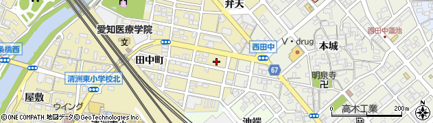 愛知県清須市清洲田中町81周辺の地図