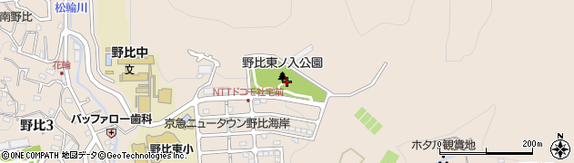 野比東ノ入公園周辺の地図
