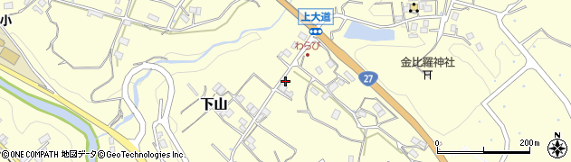 京都府京丹波町（船井郡）下山（上大道）周辺の地図