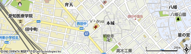 Ｖ・ｄｒｕｇ　清須東店周辺の地図
