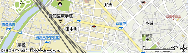 愛知県清須市清洲田中町76周辺の地図