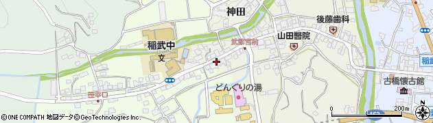 愛知県豊田市武節町車田周辺の地図