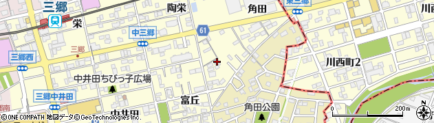 愛知県尾張旭市三郷町富丘76周辺の地図