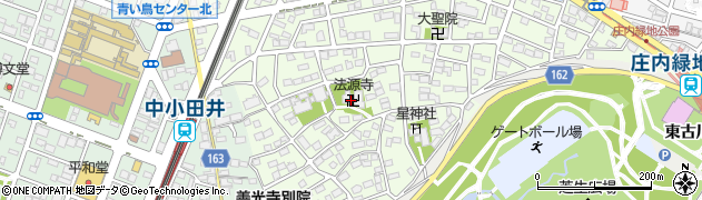 法源寺周辺の地図