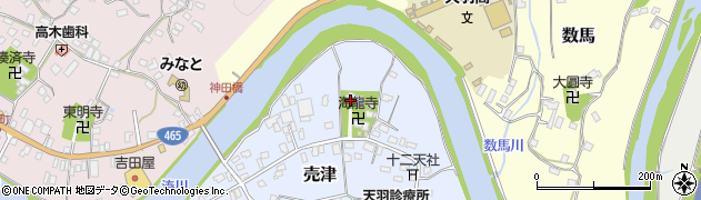 海龍寺周辺の地図