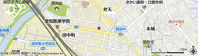 愛知県清須市清洲田中町51周辺の地図