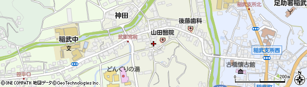 愛知県豊田市武節町（ソト田）周辺の地図