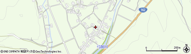 京都府京都市右京区京北上弓削町（神ノ本）周辺の地図