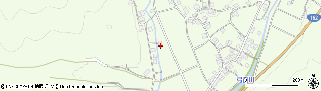 京都府京都市右京区京北上弓削町（西沢）周辺の地図