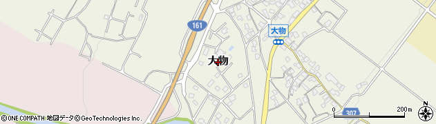 滋賀県大津市大物周辺の地図