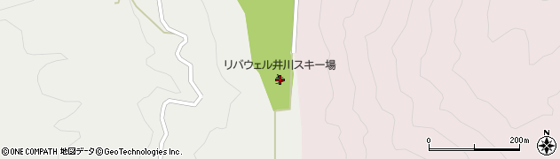 静岡市リバウェル井川スキー場周辺の地図
