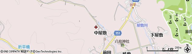 愛知県豊田市折平町中屋敷660周辺の地図