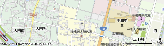 愛知県稲沢市平和町横池本田434周辺の地図