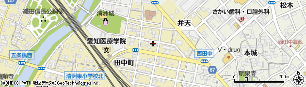 愛知県清須市清洲田中町40周辺の地図