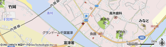 湊橋周辺の地図