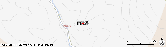 滋賀県犬上郡多賀町南後谷周辺の地図