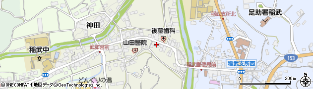 愛知県豊田市武節町（屋敷）周辺の地図