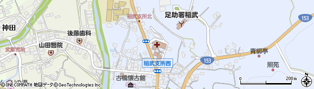 豊田市稲武支所周辺の地図