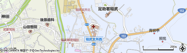 豊田市役所稲武支所周辺の地図