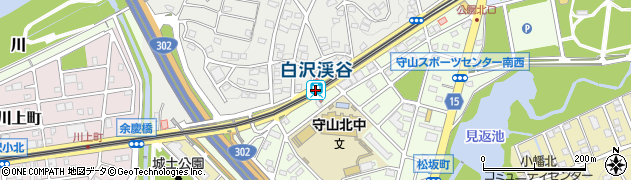白沢渓谷駅周辺の地図