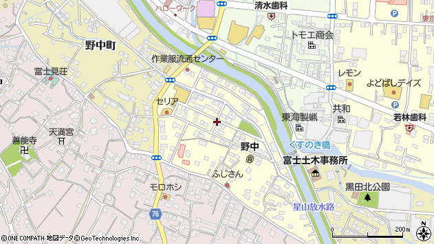 〒418-0033 静岡県富士宮市野中東町の地図