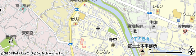 静岡県富士宮市野中東町周辺の地図