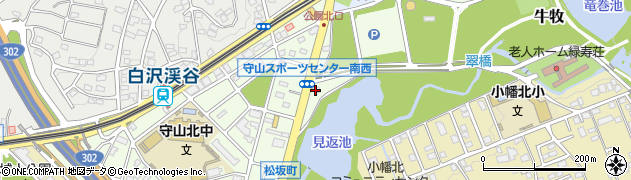 愛知県名古屋市守山区川（小坂）周辺の地図