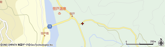 愛知県豊田市笹戸町（釜田）周辺の地図