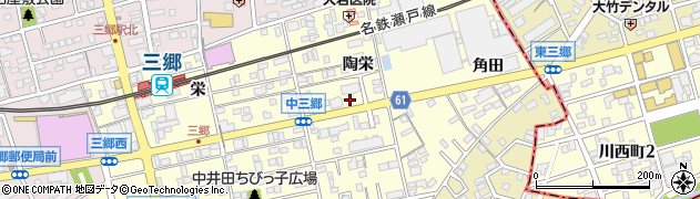 愛知県尾張旭市三郷町陶栄56周辺の地図