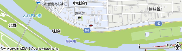愛知県名古屋市北区中味鋺1丁目975周辺の地図