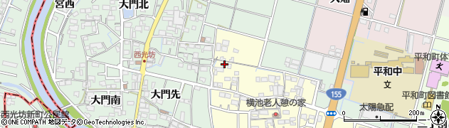 愛知県稲沢市平和町横池本田405周辺の地図