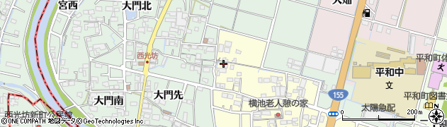 愛知県稲沢市平和町横池本田404周辺の地図