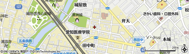 愛知県清須市清洲田中町5周辺の地図