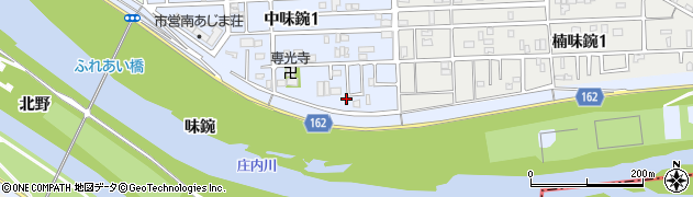 愛知県名古屋市北区中味鋺1丁目972周辺の地図