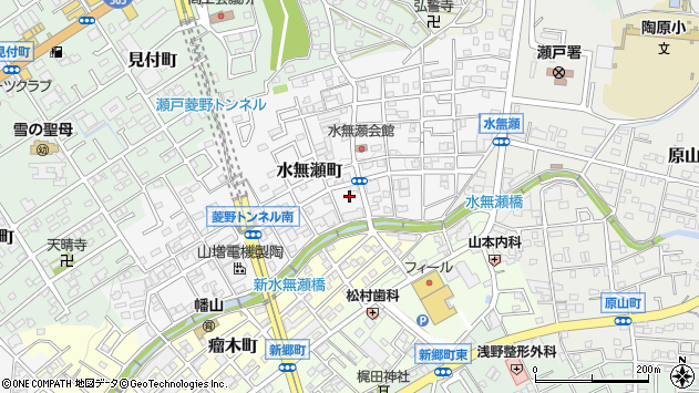 〒489-0872 愛知県瀬戸市水無瀬町の地図