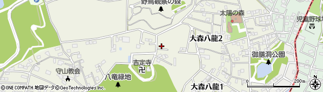 愛知県名古屋市守山区大森八龍周辺の地図