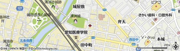 愛知県清須市清洲田中町2周辺の地図