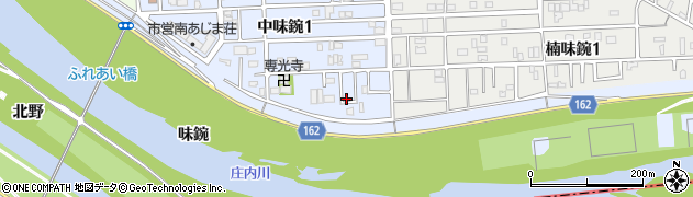 愛知県名古屋市北区中味鋺1丁目1004周辺の地図