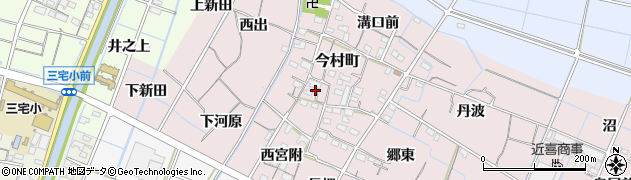 愛知県稲沢市今村町（郷）周辺の地図