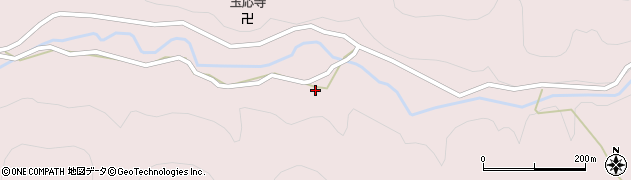 京都府南丹市日吉町畑郷下向周辺の地図