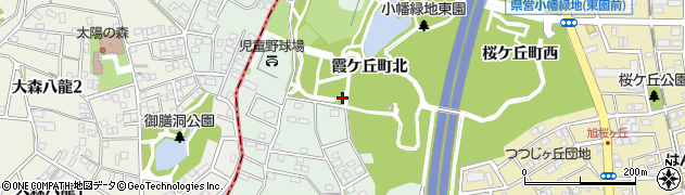 愛知県尾張旭市霞ケ丘町（北）周辺の地図