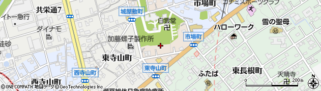 愛知県瀬戸市城屋敷町周辺の地図