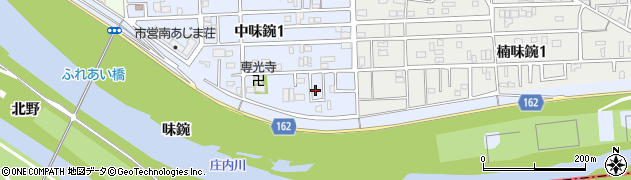 愛知県名古屋市北区中味鋺1丁目1007周辺の地図