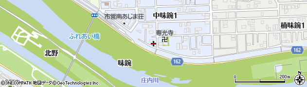 愛知県名古屋市北区中味鋺1丁目233周辺の地図