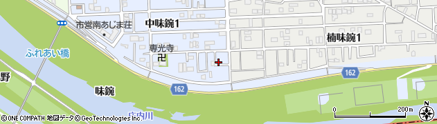 愛知県名古屋市北区中味鋺1丁目1101周辺の地図