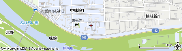愛知県名古屋市北区中味鋺1丁目918周辺の地図