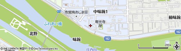 愛知県名古屋市北区中味鋺1丁目236周辺の地図
